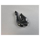 Stone Pacific Island fish hook pendant