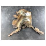 Alaskan pipeline steel map of Alaska about 9" tall