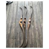 Lot wit 3 wooden bows differentstyle and brands