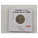 1862 Indian Head Cent