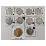 Canadian Trade Dollars & 1976 Colorado (Lot of 10)