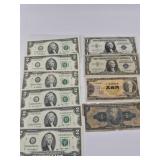 Mixed International Currency - 10 Notes