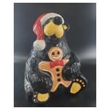 Bear Santa Gingerbread Christmas Cookie Jar
