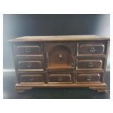 Wooden Miniature Drawer Jewelry Chest