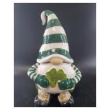 Ceramic Leprechaun Gnome Cookie Jar