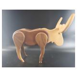 Carved Wooden Moose Sculpture