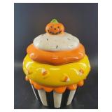 Halloween Cupcake Candy Corn Jar