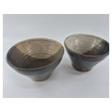 Pair of Handmade Studio Pottery Bowls