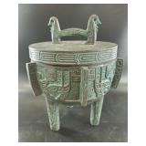 Archaic-Style Bronze Tripod Vessel Ice Holder