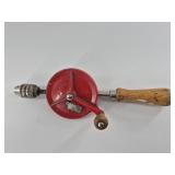 Red Hand-Crank Eggbeater Drill