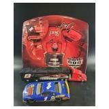 Two NASCAR diecast vehicles featuring #8