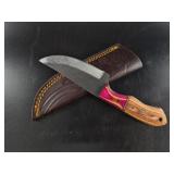 Fixed Blade Knife w/ Leather Sheath