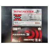 Winchester 6.5 Creedmoor & Federal 10mm Ammo