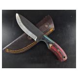 Fixed-Blade Knife w/ Leather Sheath