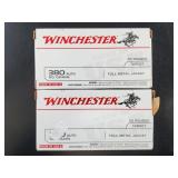 Winchester .380 Auto 95gr FMJ 100 Rounds
