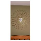 36" Beautiful Decorative Metal Sculpture Mirror