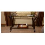 EXCELLENT Modern Designer Iron Glass Hall Table