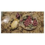 2 Handpainted Cast Iron Trivets