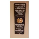 Rally Sons Of Notre Dame Oil On Canvas Sign