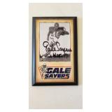 Gayle Sayers 40th Anniversary Autographed Plaque