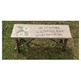 32" Dance in the Rain Decorative Bench