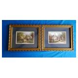 2- 12" Thomas Kinkade Prints