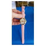 Chicago Bears Pink Leather Ladies Watch