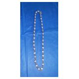 Silver and Glass Bead Necklace