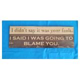 1in. Metal Euphemism Sign