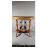 Spoon Carved Oak Parlor Table