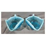 Blue Opalescent Gravy Servers