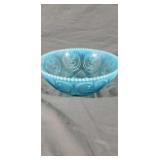 Gorgeous Blue Depression Opalescent 9in. Bowl