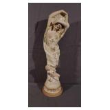 18" Italian Bisque Statue dated 1899