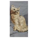 Early Vintage Cast Iron Kitten Doorstop