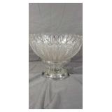 Humongous Sandwich Glass Crystal Punch Bowl
