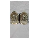 The Spanish Armada 1588 Brass Bookends