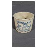Kaukauana Klub Stoneware Cheese Jar