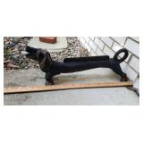 23in. Cast Iron Weiner Dog Bootscraper