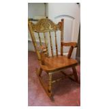 Amish Built Oak Youth Rocker