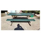 6ft. Green Poly Collapsible Picnic Table