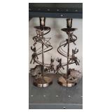 Very Nice 13" Christmas Candelabra, Possibly