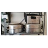 2 Aluminum Roasting Pans And A Digital Deep