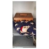 48 Star Flag, and Inlaid Custom Cigar Box