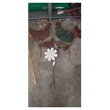 Metal Tin Yard Decor