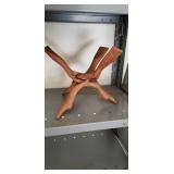 Hand Carved 10in. Wooden Stand