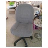Armless office chair