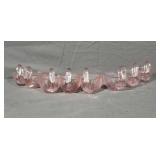 6 Pink Depression Nesting Swan Dips