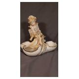 French Limoges from 1909, Handpainted, 7in.