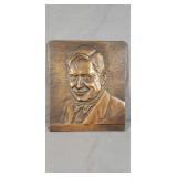 McCarthy Foundry 8in. Bronze Bust Plaque