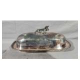 Reed & Barton Sitting Bull Silver Butter Dish